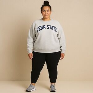 Penn State Nittany Lions Gray Crewneck‎ Sweatshirt Pullover XXL/2XL Vintage, VTG